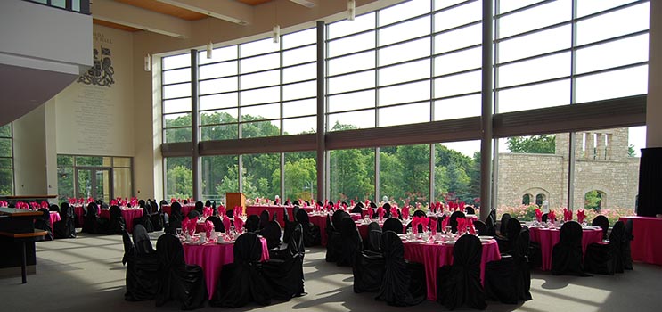 Canada Company Hall set for a Wedding