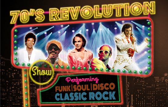 70's Revolution Show Performing Funk Soul Disco Classic Rock promotional