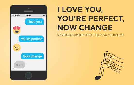 I Love You, You're Perfect, Now Change promotional