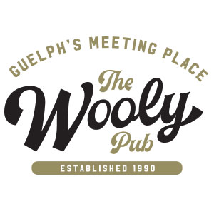 The Wooly Pub Guelph's Meeting Place Established in 1990 logo