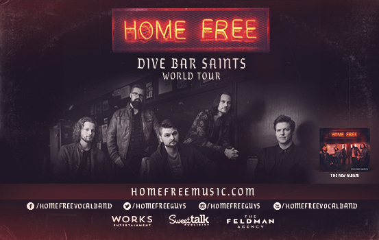 Home Free Dive Bar Saints World Tour promotional