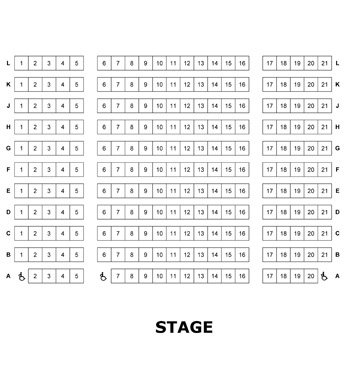 Studio Theatre Seating Plan
