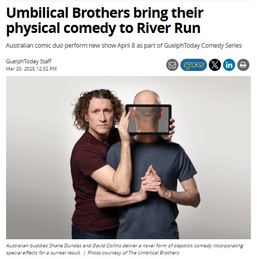 Umbilical Brother GuelphToday.com article