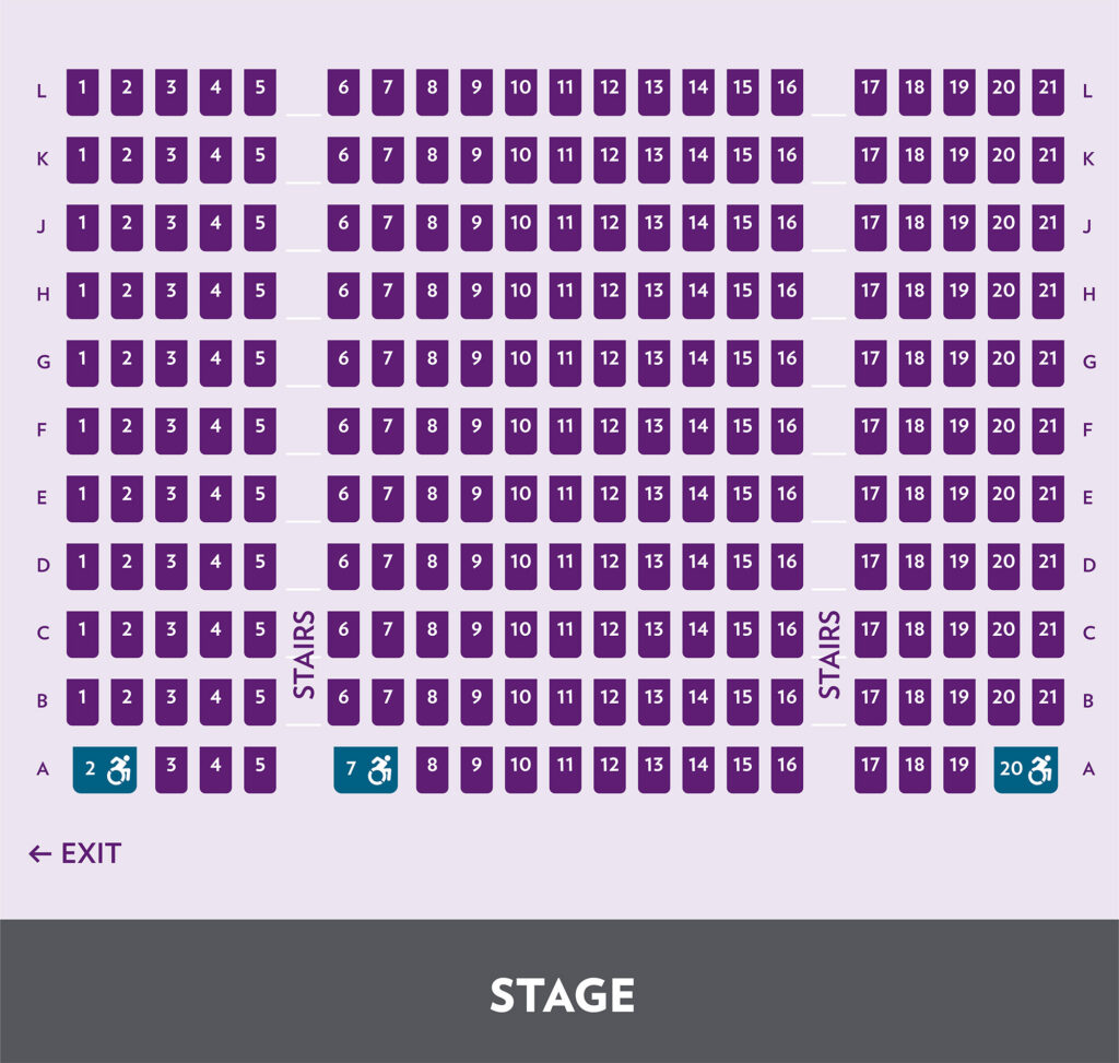 Studio Theatre Seating Map